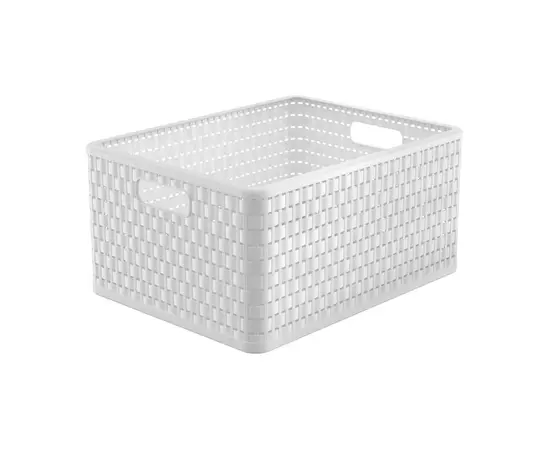 კალათი Rotho A4 plus 28ლ COUNTRY თეთრი კალათი Rotho A4 plus 28ლ COUNTRY თეთრი