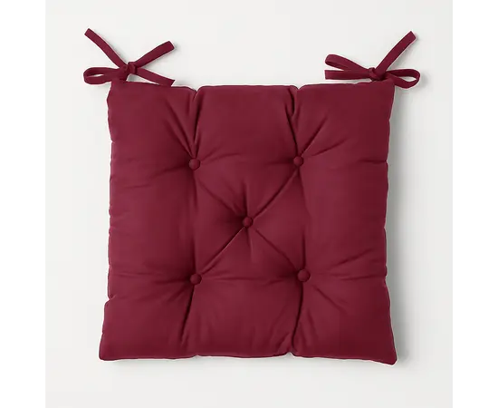 Chair cushion Runo 40x40 cm burgundy