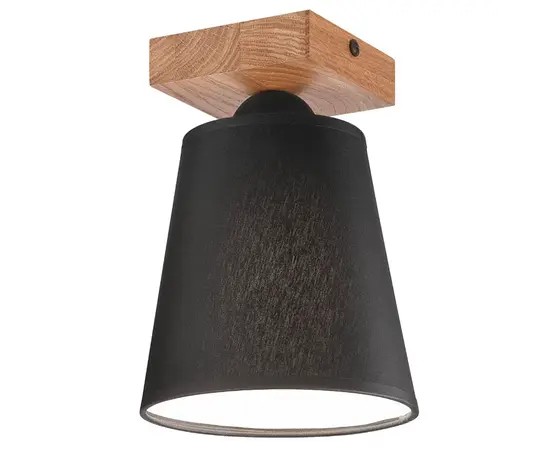 Светильник потолочный Lamkur LULA 1 Е27 дуб черный 47690 Светильник потолочный Lamkur LULA 1 Е27 дуб черный 47690