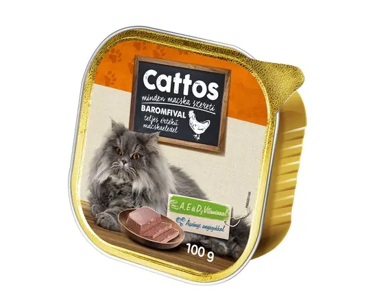 კატის საკვები პაშტეტი Cattos 100გ ფრინველის