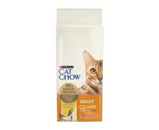 მშრალი საკვები კატის Purina cat chow 15 კგ ქათამი