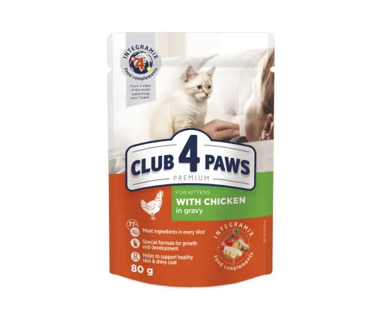 Jelly 4 Paws kitten with chicken meat 0,08 kg Jelly 4 Paws kitten with chicken meat 0,08 kg