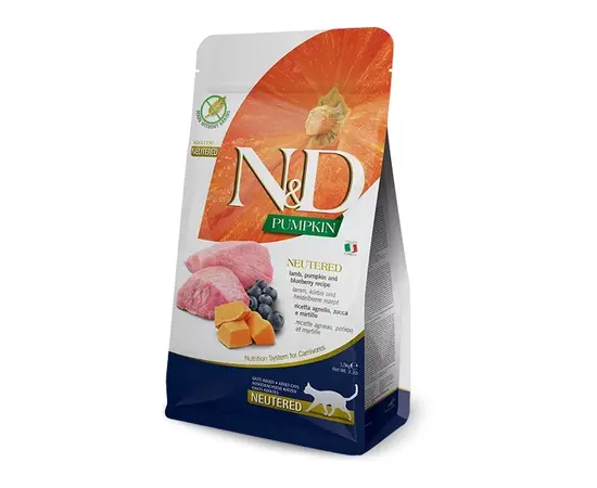 Dry food for sterilized cats Farmina N&D Pumpkin Neutered lamb and blueberries 1.5 kg Dry food for sterilized cats Farmina N&D Pumpkin Neutered lamb and blueberries 1.5 kg