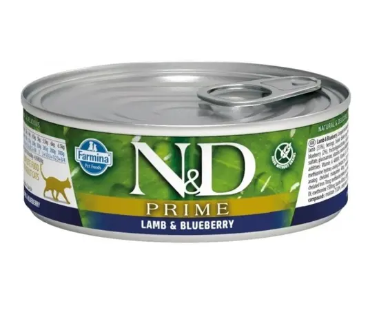 Wet cat food Farmina N&D Prime lamb and blueberry 70 g Wet cat food Farmina N&D Prime lamb and blueberry 70 g