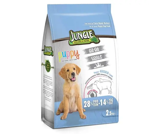 Dry food for all breeds of puppies Jungle lamb meat 2,5kg Dry food for all breeds of puppies Jungle lamb meat 2,5kg