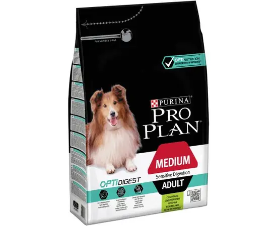 Dry dog food Purina medium breed lamb 4X3kg Pro plan Dry dog food Purina medium breed lamb 4X3kg Pro plan