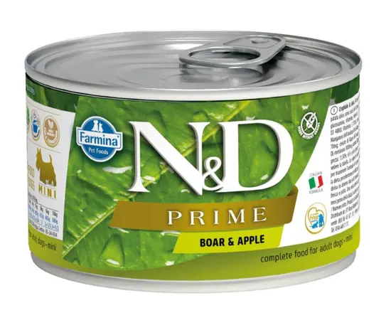 Dog food Farmina N&D Prime Adult Mini boar and apple 140 g Dog food Farmina N&D Prime Adult Mini boar and apple 140 g