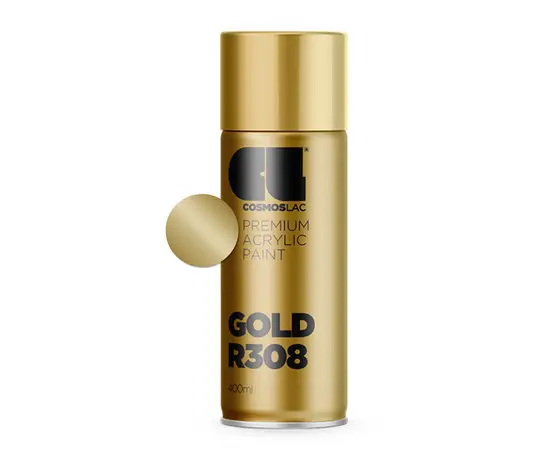 Spray paint Cosmos Lac COSMOS Ral 308 400ml light gold