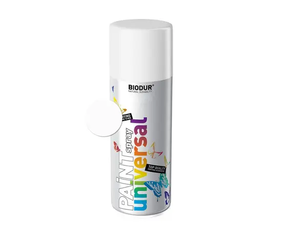 Spray paint Biodur glossy white 400 ml Spray paint Biodur glossy white 400 ml