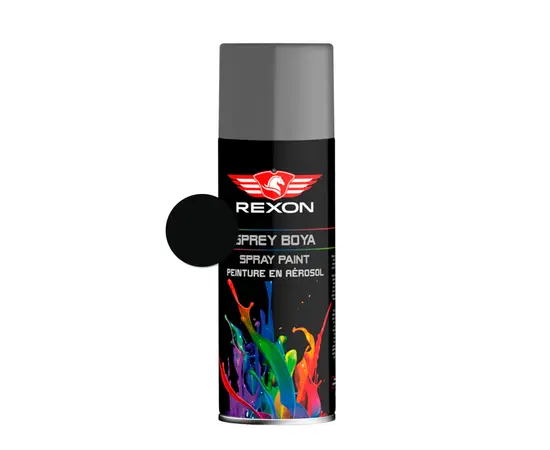 სპრეი საღებავი პრიალა Rexon REX 9005 400 მლ შავი