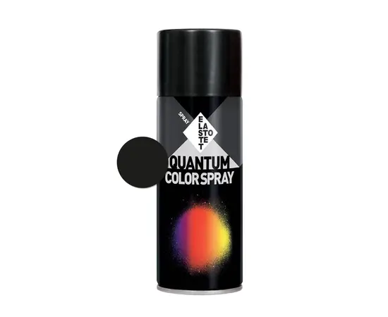 Spray paint glossy Elastotet Quantum Color Spray Ral 9005 400ml black