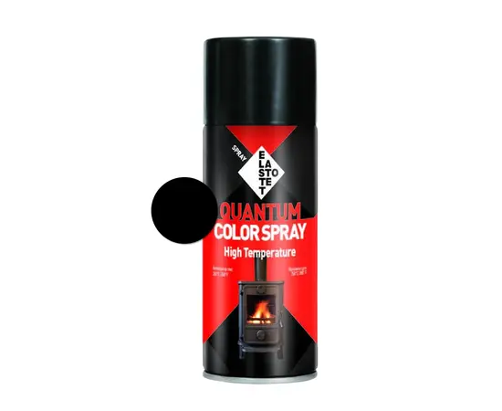 Spray paint fireproof Elastotet Quantum Color Spray HI TEMP 400ml black