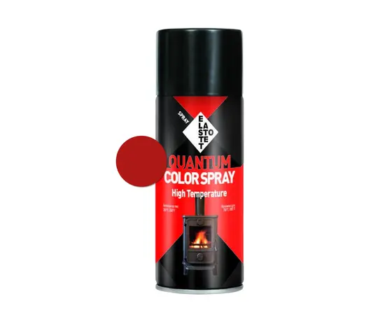 Spray paint fireproof Elastotet Quantum Color Spray HI TEMP 400ml red