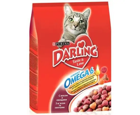 მშრალი საკვები კატის DARLING 10 კგ
