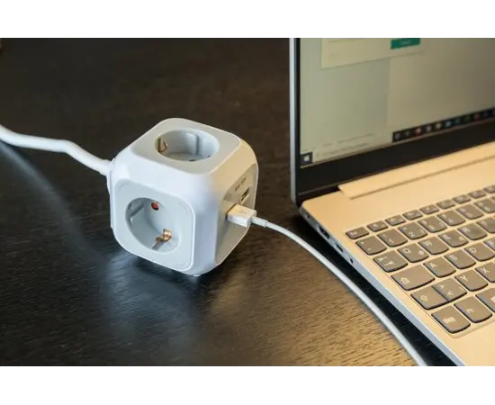 დამაგრძელებელი კუბი 4 Brennenstuhl 1,4მ USB ALEA-Power