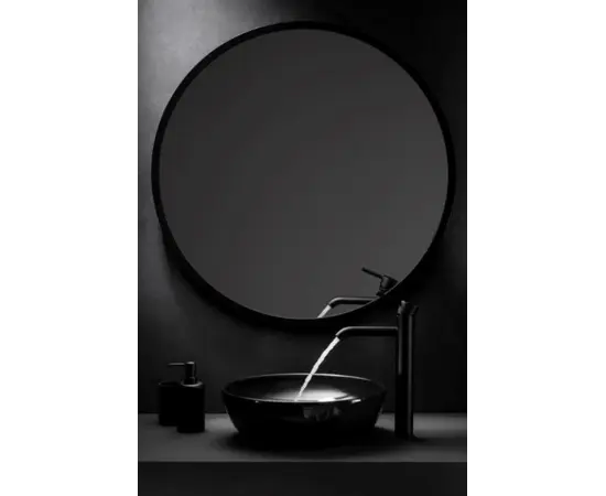 ხელსაბანის ონკანი KFA  Moza Black (შავი, სიფონით Click-Clack) ხელსაბანის ონკანი KFA  Moza Black (შავი, სიფონით Click-Clack)