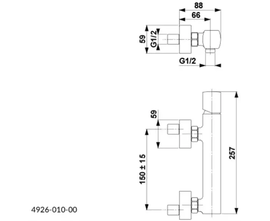 შემრევი საშხაპის KFA Morganit ქრომი შემრევი საშხაპის KFA Morganit ქრომი