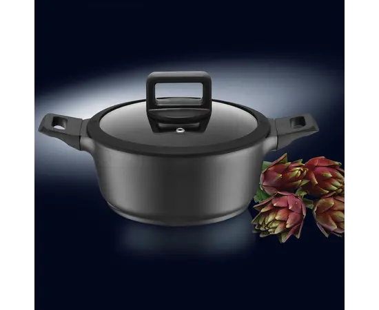 ქვაბი თავსახურით AMBITION Enzo 24 სმ