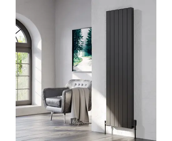 დეკორატიული რადიატორი შავი Logimax Lova 1800x396 მმ