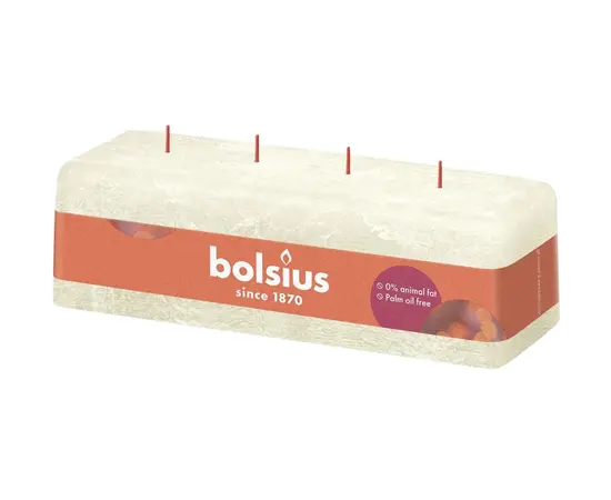 Candle Bolsius Rust Soft pearl 80/250/90 mm Candle Bolsius Rust Soft pearl 80/250/90 mm