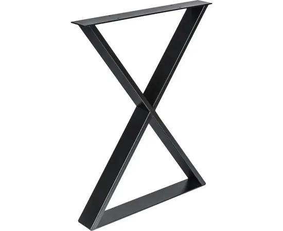 Table leg REI X-shaped 5-914.6071.18P black 710х600 mm Table leg REI X-shaped 5-914.6071.18P black 710х600 mm