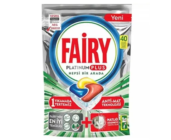 Dishwasher tablets FAIRY PLATINUM 40 PLUS pcs