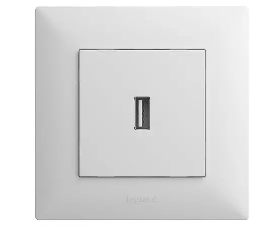 Socket no frame USB for charging,white LEGRAND