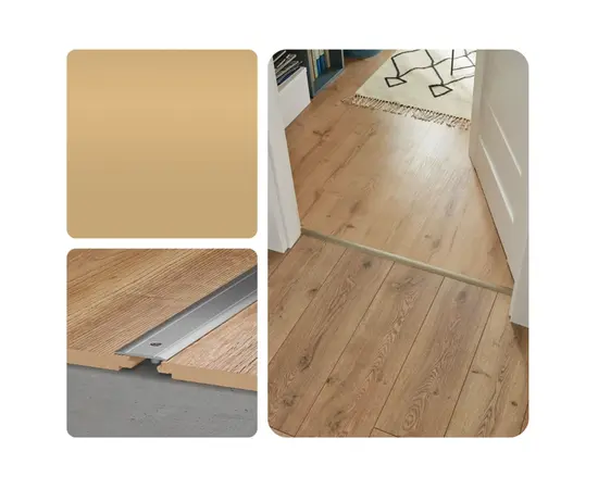 Aluminum threshold Vilo G109 Gold 28x1860 mm