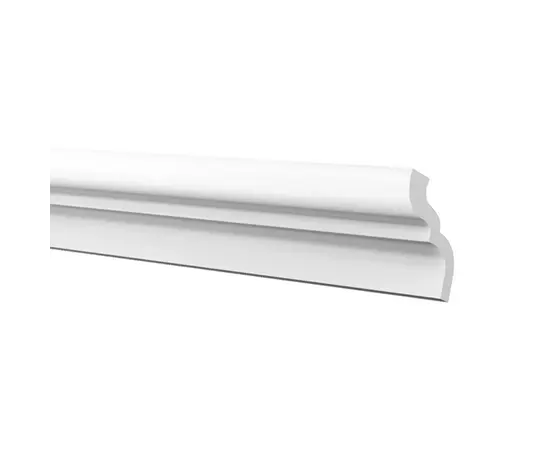 Extruded ceiling plinth Solid C03/35 white 2 m