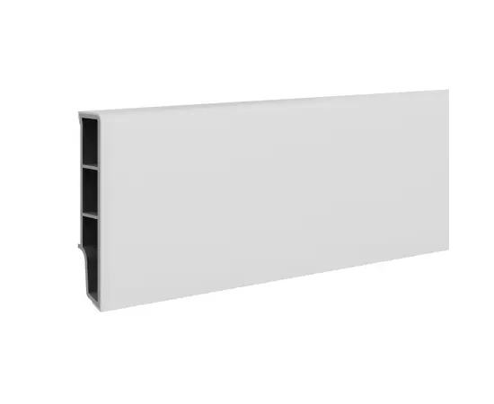 Skirting board VOX SEMPLA white 2400x65x14 mm