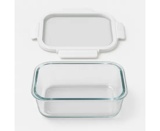 Glass container rectangle Ronig 1500 ml
