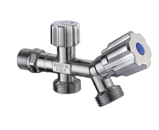 ვენტილი ორმაგი 1/2x1/2x3/4 Albertoni სახელურით