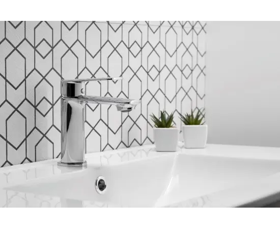 Washbasin faucet KFA Agat chrome with Click-Clack siphon Washbasin faucet KFA Agat chrome with Click-Clack siphon