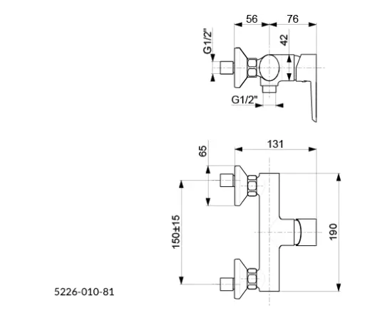 შემრევი საშხაპე კაბინისათვის  KFA Neon ქრომი შემრევი საშხაპე კაბინისათვის  KFA Neon ქრომი