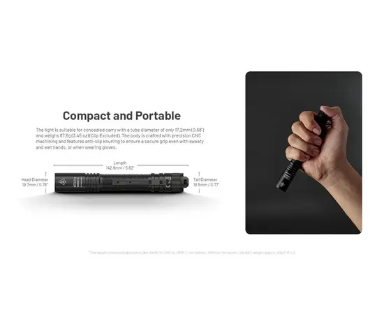 Фонарь Nitecore MT2A Pro 2 AA 1000Lm