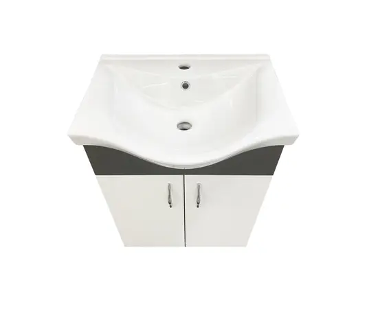 დასადგამი ტუმბო ხელსაბანით Denko Trend 55 White Antracite Grey დასადგამი ტუმბო ხელსაბანით Denko Trend 55 White Antracite Grey
