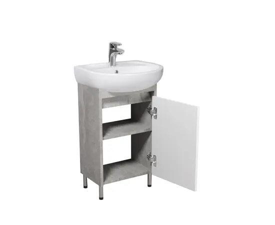 აბაზანის ტუმბო ხელსაბნით Nice Loft 50 grey/white Solo 50 სმ აბაზანის ტუმბო ხელსაბნით Nice Loft 50 grey/white Solo 50 სმ
