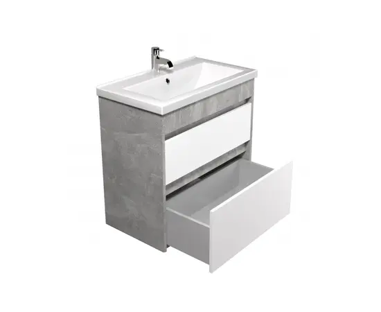Bathroom furniture with washbasin Polo Loft 60-U grey/white Cosmo 60 cm Bathroom furniture with washbasin Polo Loft 60-U grey/white Cosmo 60 cm