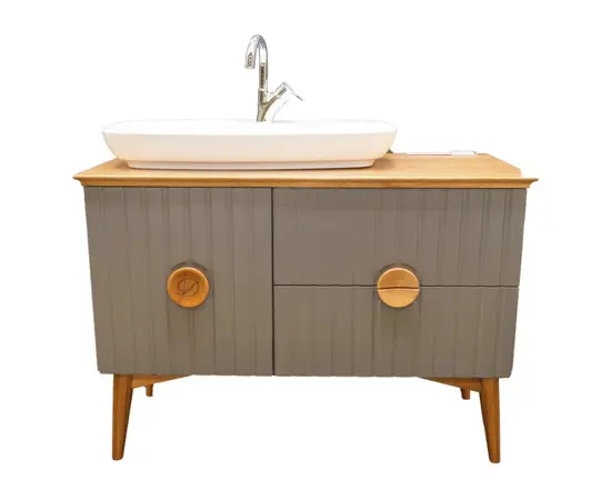 Cabinet with washbasin stand Moskova 100 Albatros Grey' Cabinet with washbasin stand Moskova 100 Albatros Grey'