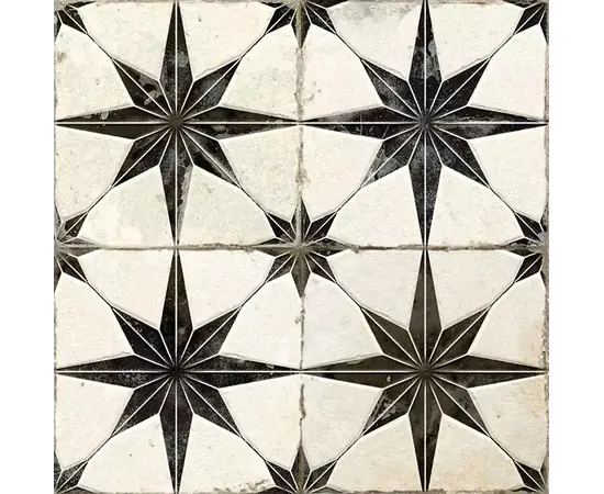 ფილა იატაკის Practika Star Black Gres 450x450 მმ