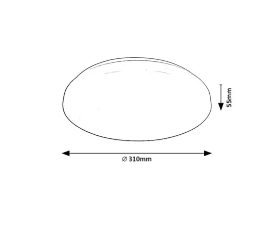 Ceiling lamp Rabalux Cerrigen 24W 3000 6500K Ø310 H55 RGB gray white 71035 Ceiling lamp Rabalux Cerrigen 24W 3000 6500K Ø310 H55 RGB gray white 71035