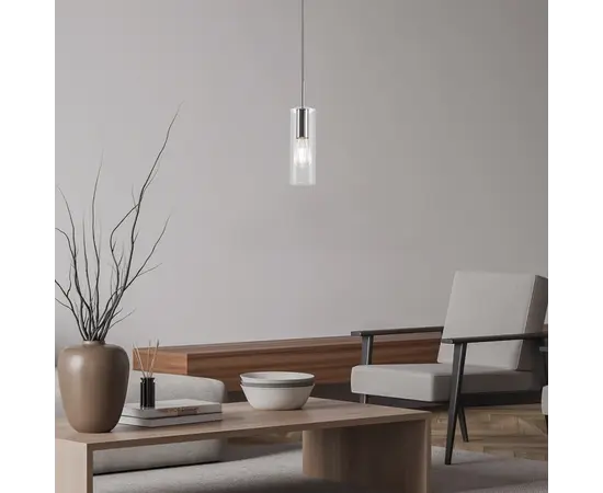 Подвес Rabalux ESTA 1 E27 40W Ø90 h1500 металл хром 72048