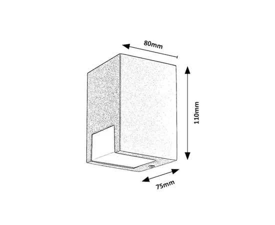 Светильник садово-парковый Rabalux 77054 Cernon 1 GU10 70w черный