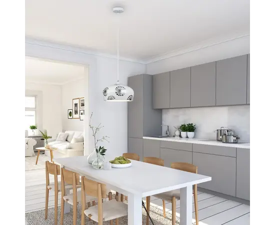 საკიდი Rabalux 6049 Ginger 1 E14 60 თეთრი საკიდი Rabalux 6049 Ginger 1 E14 60 თეთრი