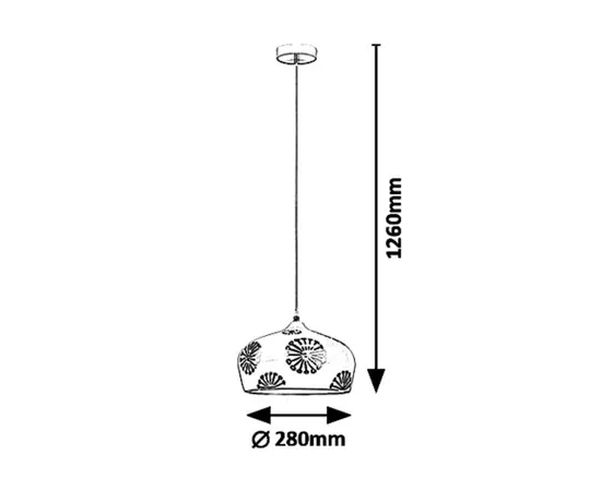 საკიდი Rabalux 6049 Ginger 1 E14 60 თეთრი საკიდი Rabalux 6049 Ginger 1 E14 60 თეთრი