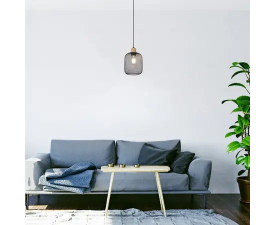 საკიდი Rabalux 3131 Grendel 1 E27 60 შავი ლითონი