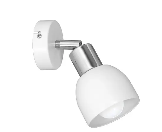 სპოტი LUMINEX 1 Fresno თეთრი ქრომი 3209 E27 1x MAX 60W სპოტი LUMINEX 1 Fresno თეთრი ქრომი 3209 E27 1x MAX 60W