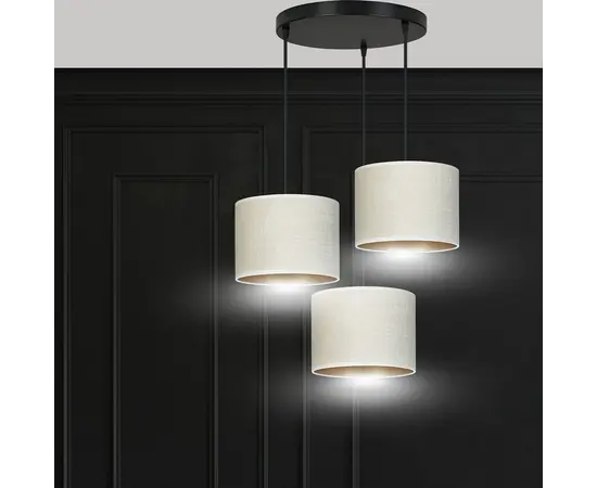 Подвес EMIBIG 1052/3PR 3 HILDE черный белый