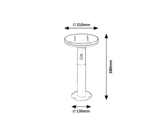 სანათი მზის ელემენტებზე და მოძრაობის სენსორით Rabalux Alaska LED 10W 4000K IP44 77018 სანათი მზის ელემენტებზე და მოძრაობის სენსორით Rabalux Alaska LED 10W 4000K IP44 77018