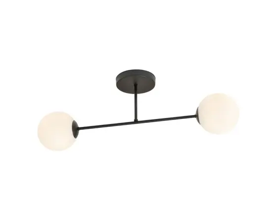 Люстра EMIBIG ROMA 2 металл черный стекло опал 1232/2